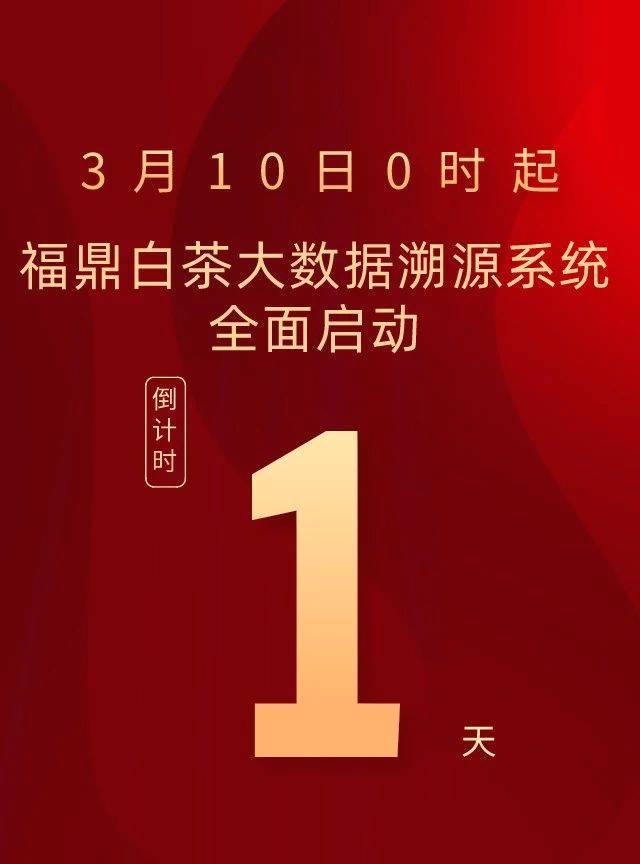 关于大数据溯源系统即将启动！福鼎白茶大数据溯源系统十问十答！的最新资讯