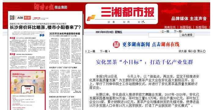 有关于新起点·再出发 看各大媒体如何解读安化黑茶产业发展大会的资讯(17)