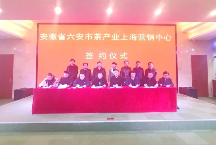 有关于六安茶产业上海营销中心签约仪式成功举行的消息(3)