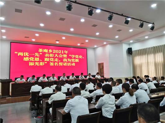 有关于南阳市宛城区茶庵乡召开“两优一先”表彰大会的最新消息