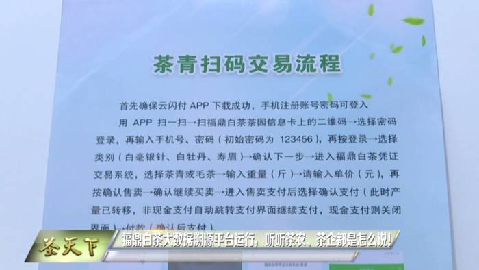 关于福鼎白茶大数据溯源平台正式运行，听听茶农茶企都是怎么说！的热门新闻(2)