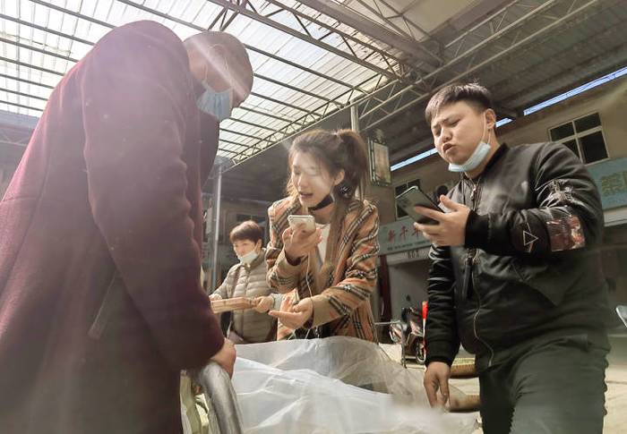 关于百位“茶主播”对着手机吆喝，一天总计能卖400万元的资讯