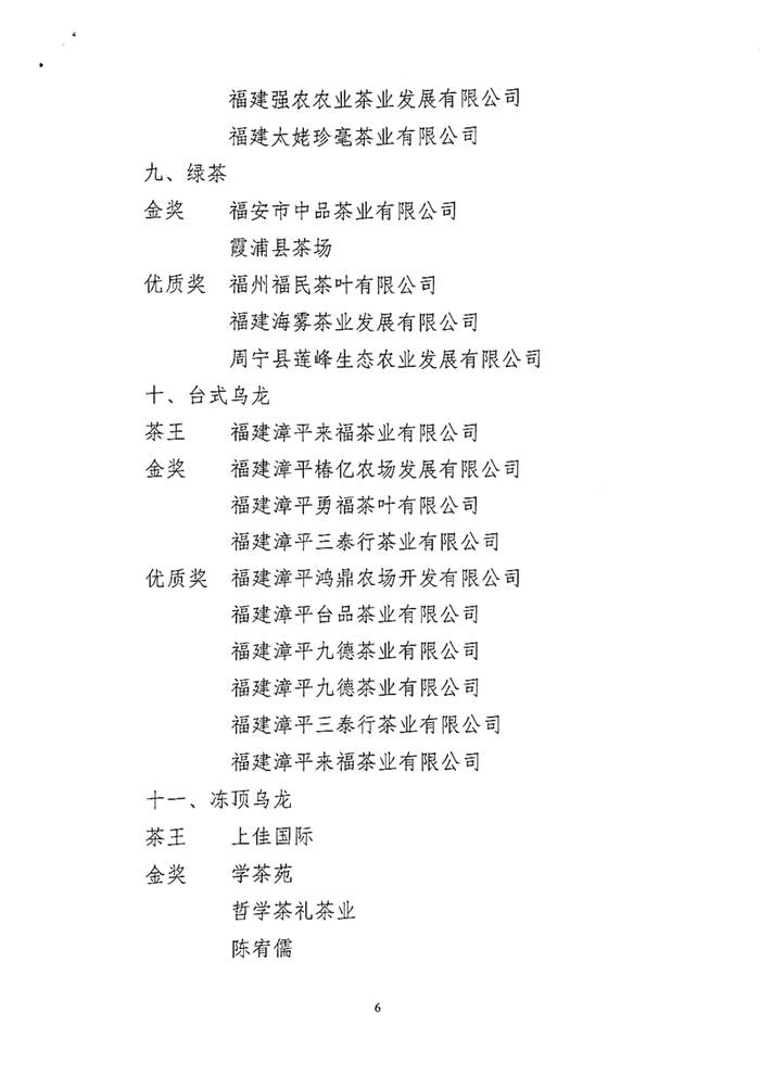 有关于第七届海峡（漳州·华安）茶会海峡两岸茶王赛获奖名单公布的最新资讯(5)