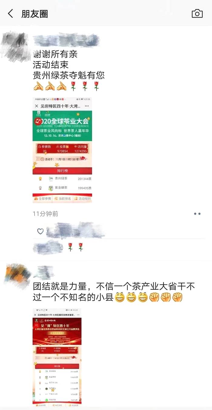 有关于5天20万人投票！“贵州绿茶”C位出道的最新资讯(4)