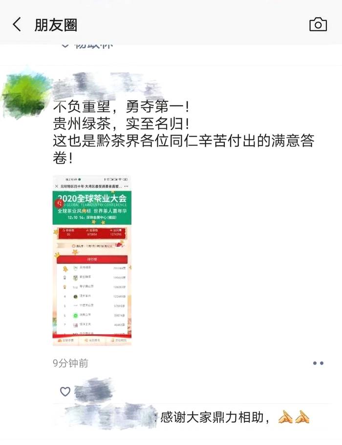 有关于5天20万人投票！“贵州绿茶”C位出道的最新资讯(5)