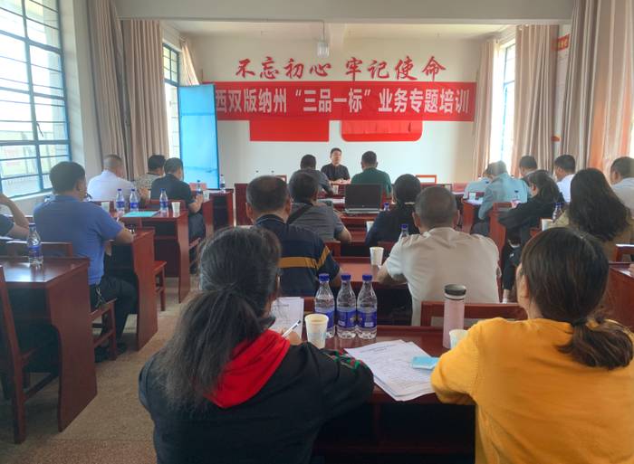 有关于景洪大渡岗乡举办生态茶园建设观摩会暨“三品一标”业务专题培训的消息