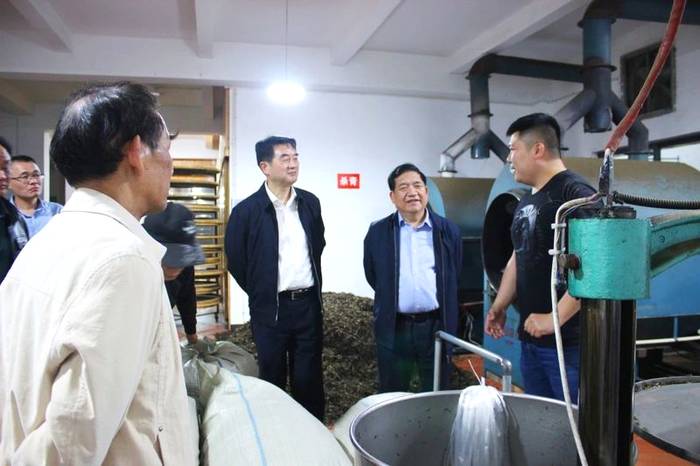 关于海峡两岸茶业交流协会会长陈绍军等一行深入武夷山调研茶产业的新闻(8)