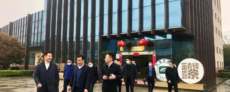 关于红安县党政代表团一行到赤壁茶发集团参观考察的消息