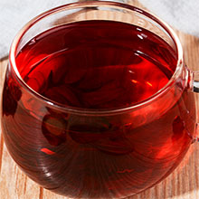 洛神花茶汤色