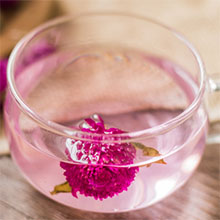 勿忘我花茶汤色