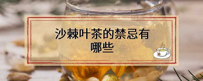 沙棘叶茶的禁忌有哪些