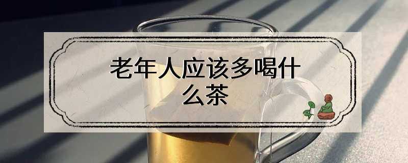 老年人应该多喝什么茶