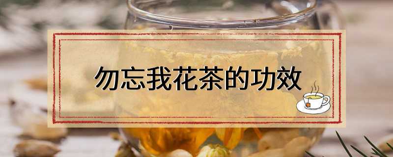 勿忘我花茶的功效