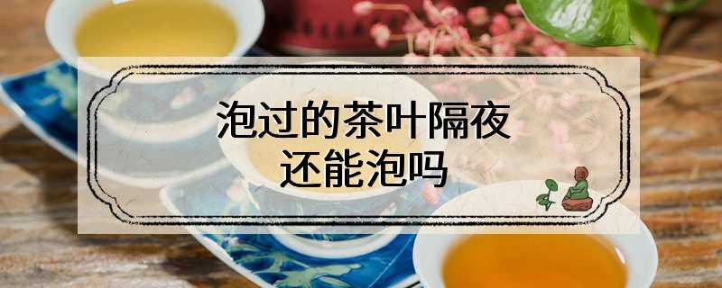 泡过的茶叶隔夜还能泡吗