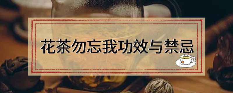 花茶勿忘我功效与禁忌