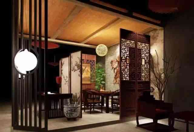 屏风在茶馆设计中有何用途