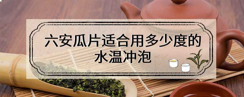 六安瓜片适合用多少度的水温冲泡