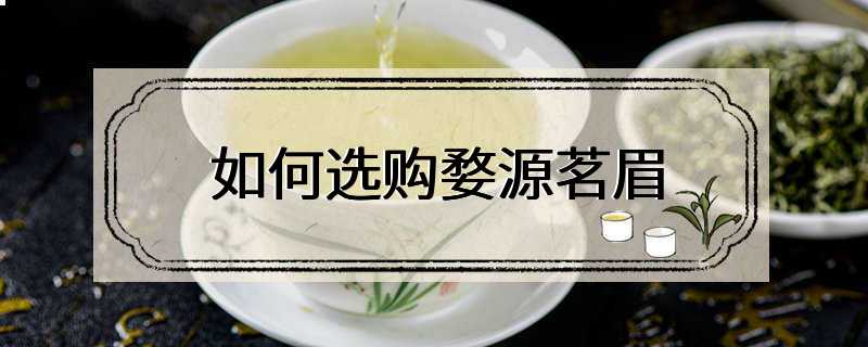 如何选购婺源茗眉