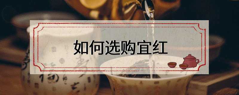 如何选购宜红