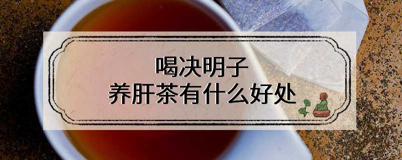 喝决明子养肝茶有什么好处