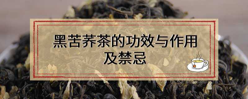 黑苦荞茶的功效与作用及禁忌
