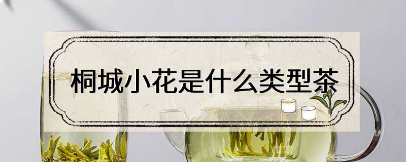 桐城小花是什么类型茶