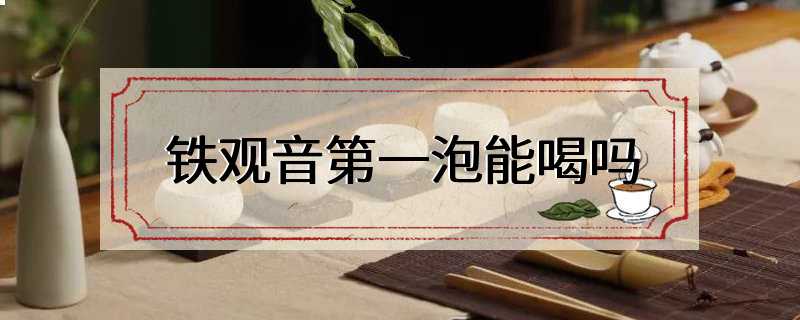 铁观音第一泡能喝吗