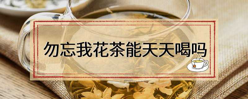 勿忘我花茶能天天喝吗