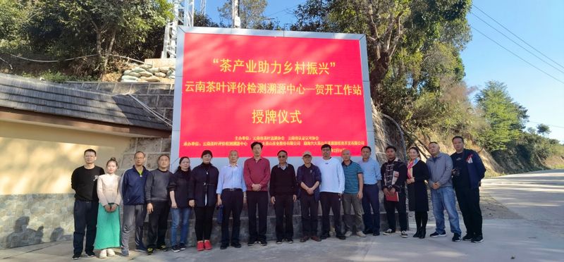 关于云南省茶叶流通协会在勐县海建立“贺开村茶产业助力乡村振兴挂钩联系点”、“云南茶叶评价检测溯源中心贺开工作站”的相关内(1)
