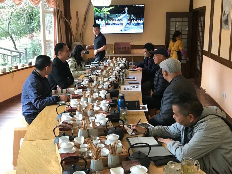 关于四川省茶叶行业协会--赴都江堰茶溪谷调研茶旅融合新业态的内容(2)