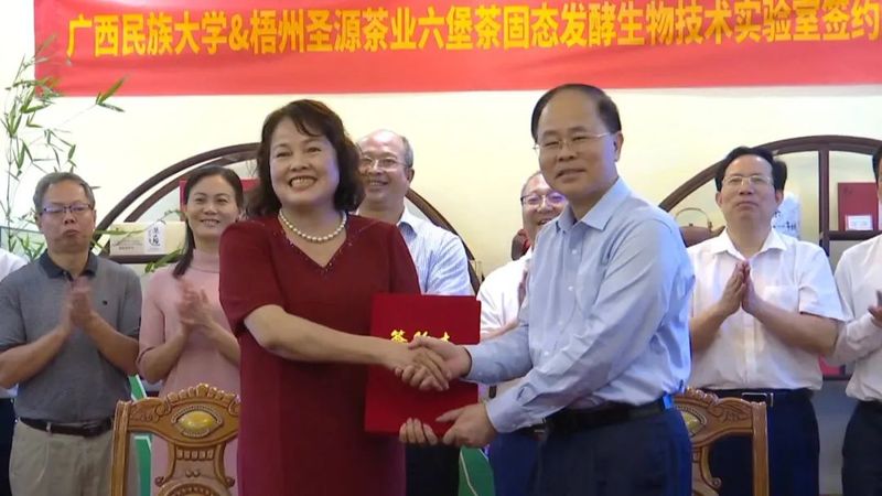 有关于梧州六堡茶固态基地揭牌的消息(1)