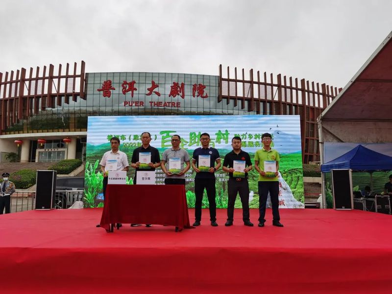 关于普洱茶企积极参加“百企助百村”助力乡村振兴志愿服务活动的新闻(4)