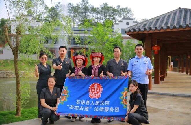 关于广西苍梧县法院“法律服务团”护航六堡茶产业发展纪事的新闻(15)