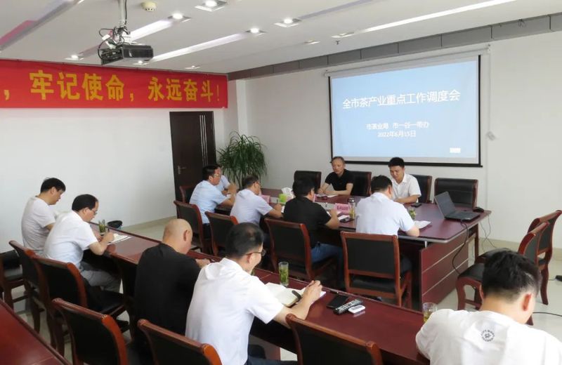 关于六安市茶产业重点工作调度会召开的新闻(1)