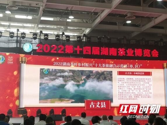 有关于古丈县荣获2022湖南茶叶乡村振兴“十大茶旅融合示范县”称号的内容