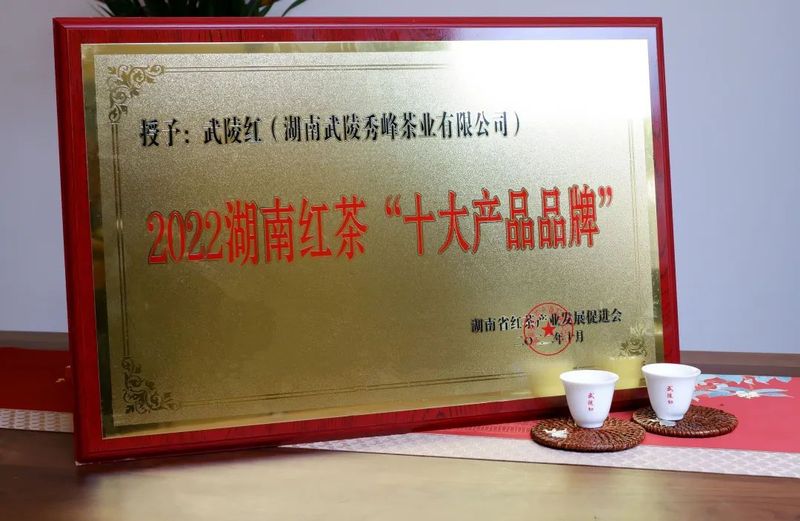 关于武陵红荣获2022湖南红茶“十大产品品牌”的资讯