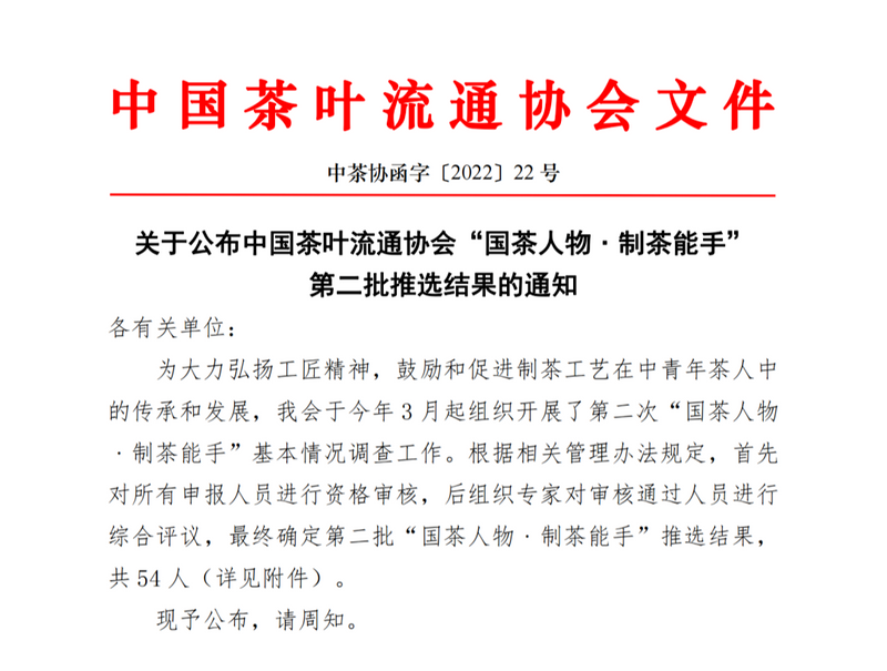 关于一周茶事 ：白茶产业升级获福建省科学技术奖；2022中国厦门国际茶博览会的资讯(3)