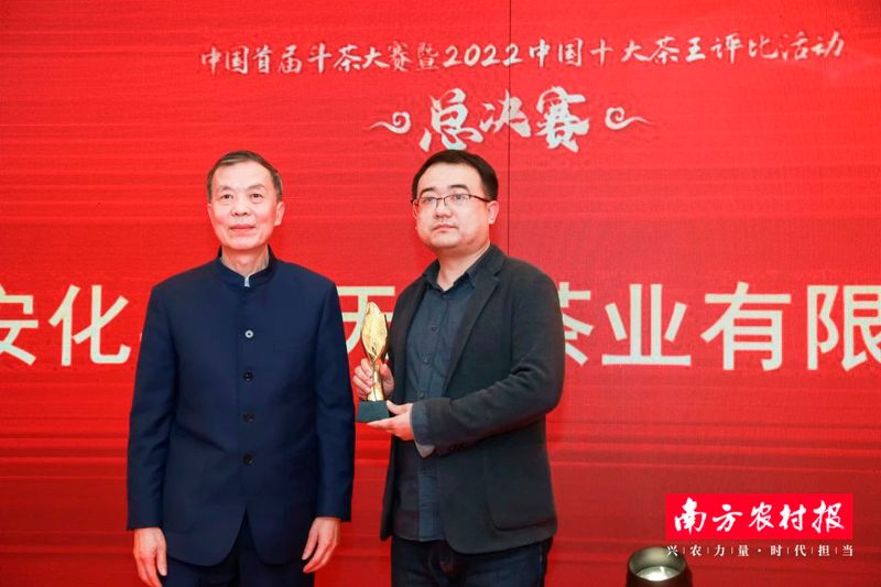 关于重磅！安化黑茶之“桑香茯茶”荣获中国首届“十大茶王”称号！的最新消息(1)