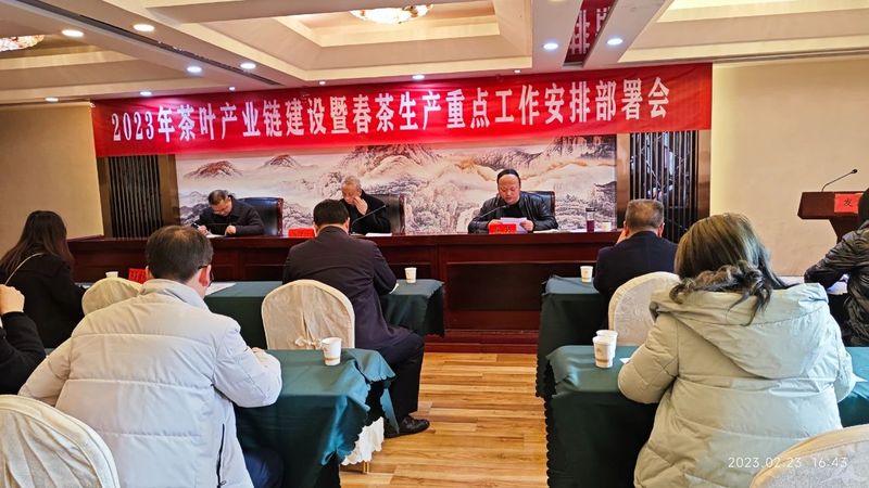 有关于宁强县召开2023年茶叶产业链建设暨春茶生产重点工作会的最新消息(1)