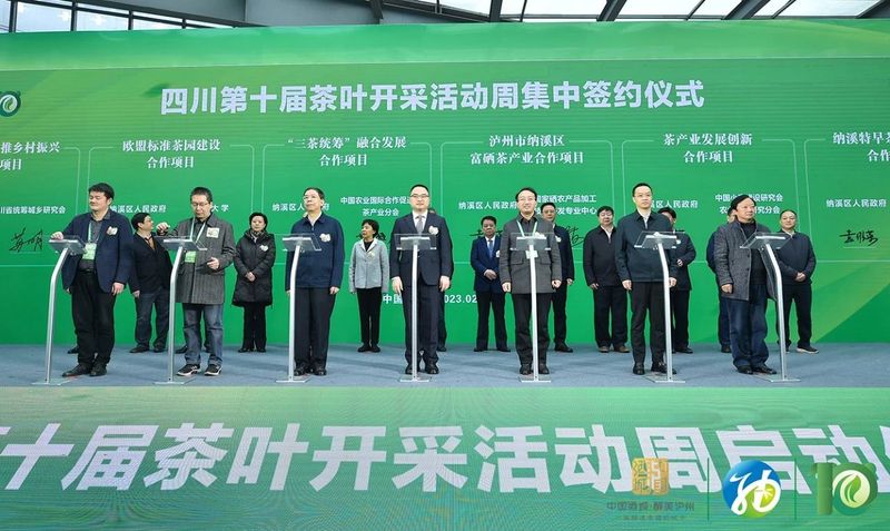 有关于四川第十届茶叶开采活动在纳溪区启动,刘桂才副会长出席并签署战略协议的相关内容(3)