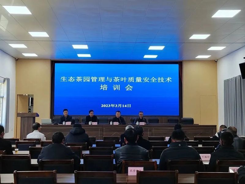关于镇前镇召开2023年生态茶园管理与茶叶质量安全技术培训会的消息
