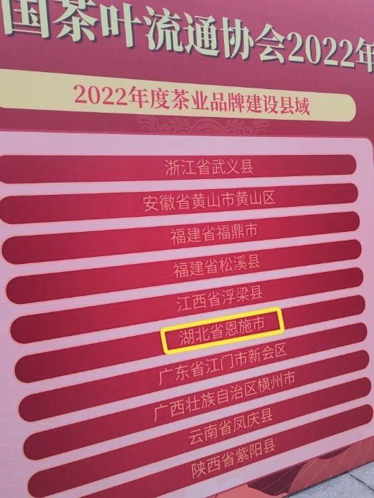有关于强势霸榜！第十八届中国茶业经济年，恩施州茶产业成绩亮眼！的新闻(4)