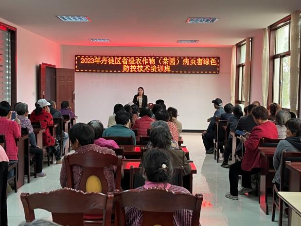 关于上党镇开展茶园病虫害绿色防控技术培训的新闻
