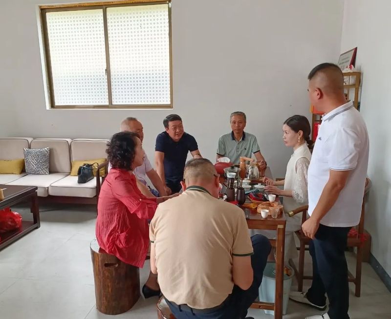 关于黄统征率队来弋开展茶文化（产业）走访调研的内容(1)