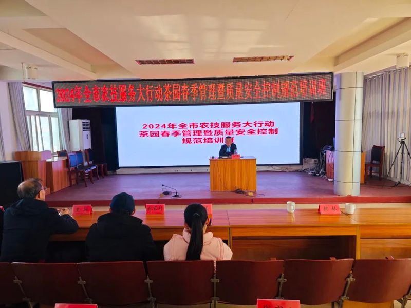 关于2024年全市农技服务大行动茶园春季管理暨质量安全控制规范培训会在桃林镇举办的最新消息(4)