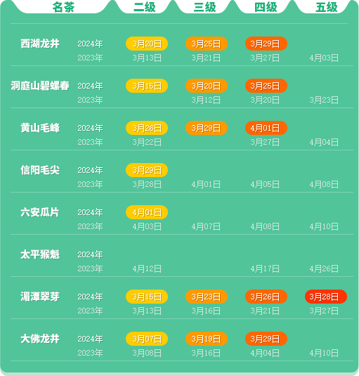 有关于2024春茶季，六安瓜片正式开采的资讯(4)