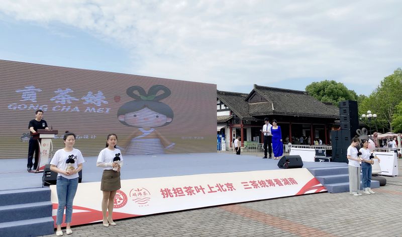 有关于湘茶大会上全省首个茶叶品牌IP形象发布——碣滩茶品牌IP形象“贡茶妹”的信息