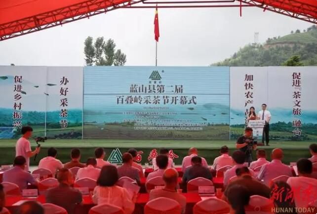 关于蓝山县第二届百叠岭采茶节开幕的新闻