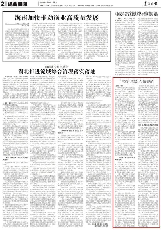 有关于径山茶：“三茶”统筹　余杭破局的相关信息