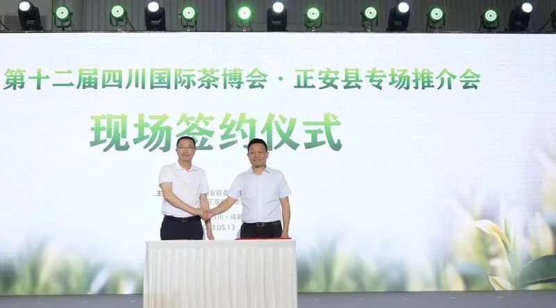 关于贵州正安茶产业招商引资推介会在成都茶博会上举行的新闻(6)